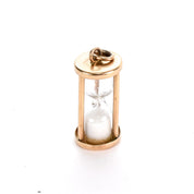 14K Gold Hourglass Pendant