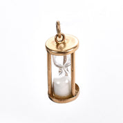 14K Gold Hourglass Pendant