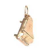 14K Gold Piano Articulating Charm