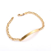 14K Gold Mariner Chain ID Bracelet