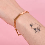 14K Gold Mariner Chain ID Bracelet