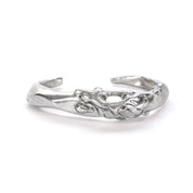 Abstract Modernist Sterling Silver Cuff Bracelet