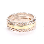 Vintage David Yurman Cable Band in 14K Gold and Sterling Silver