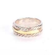 Vintage David Yurman Cable Band in 14K Gold and Sterling Silver