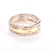 Vintage David Yurman Cable Band in 14K Gold and Sterling Silver