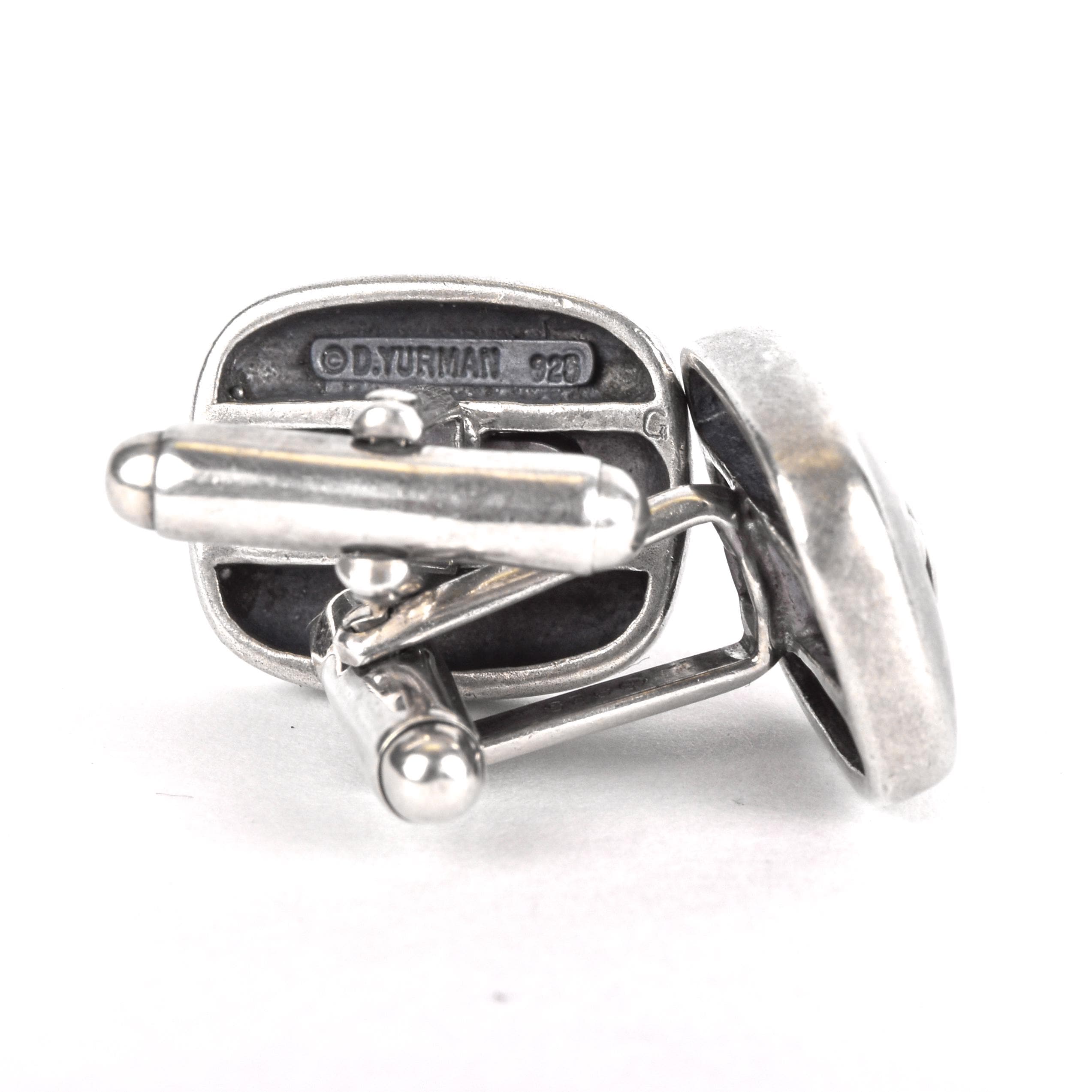 Vintage David Yurman Sterling Silver Cable Cuff Links