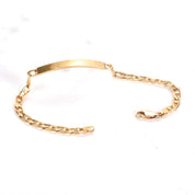 14K Gold Mariner Chain ID Bracelet