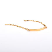 14K Gold Mariner Chain ID Bracelet