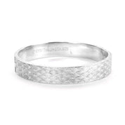 Vintage Tiffany & Co. Limited Edition Silver Scalloped Scale Bangle