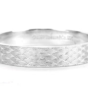 Vintage Tiffany & Co. Limited Edition Silver Scalloped Scale Bangle
