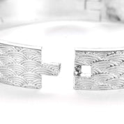 Vintage Tiffany & Co. Limited Edition Silver Scalloped Scale Bangle