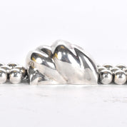 1980s Patricia Von Musulin Sterling Silver Multi-Strand Beaded Torsade Necklace