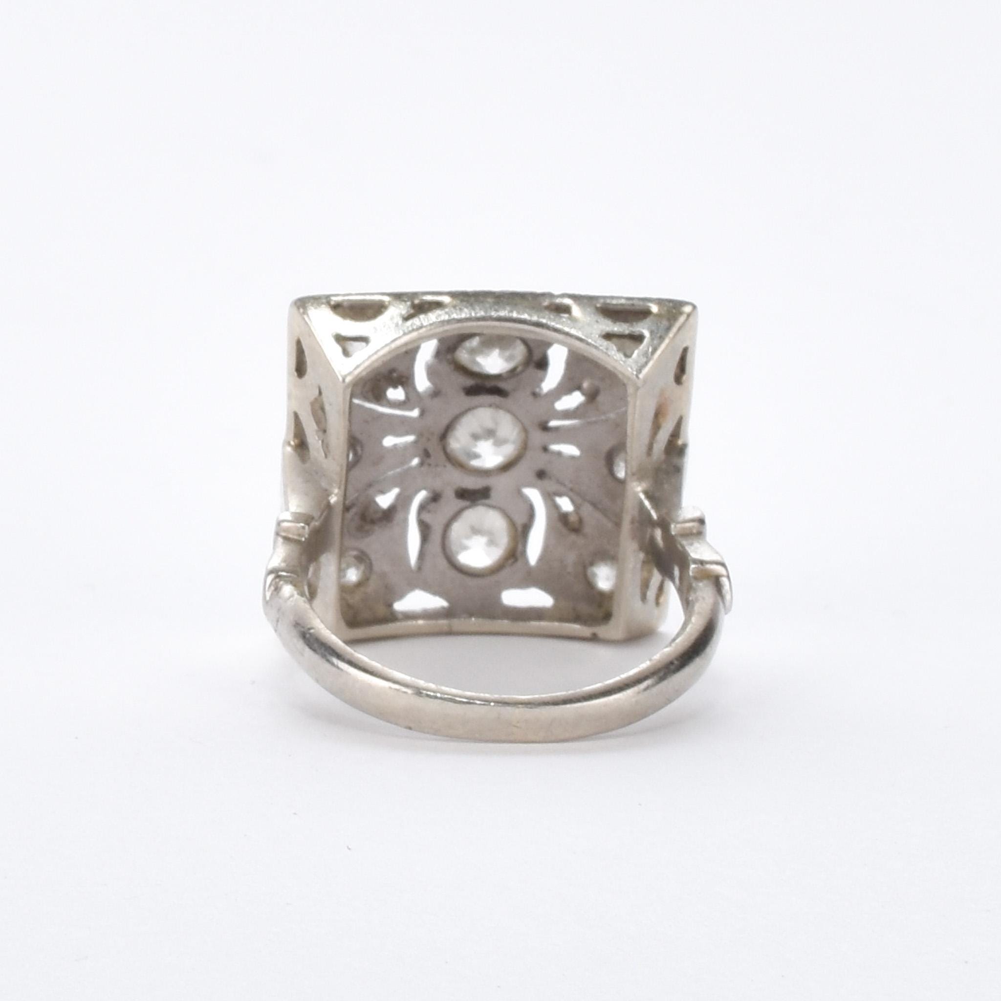 Antique 14K Gold and Old European Cut Diamond Art Deco Ring