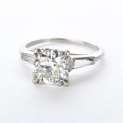 Platinum 1.80 CT Natural Diamond Engagement Ring