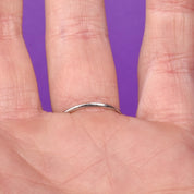 Platinum Natural .70 CT Round Cut Carved Engagement Ring