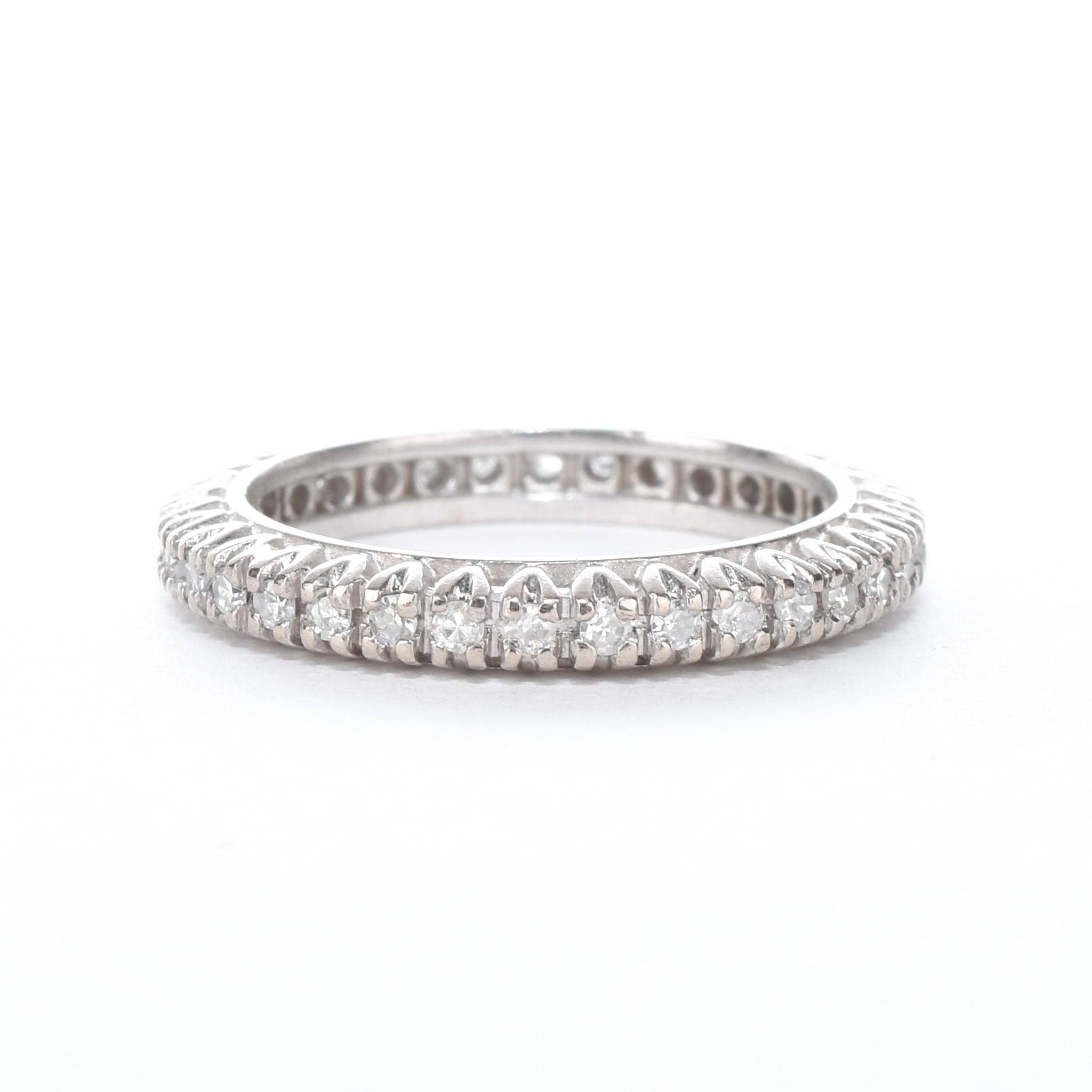 14K White Gold Thirty-Four Diamond Eternity Band
