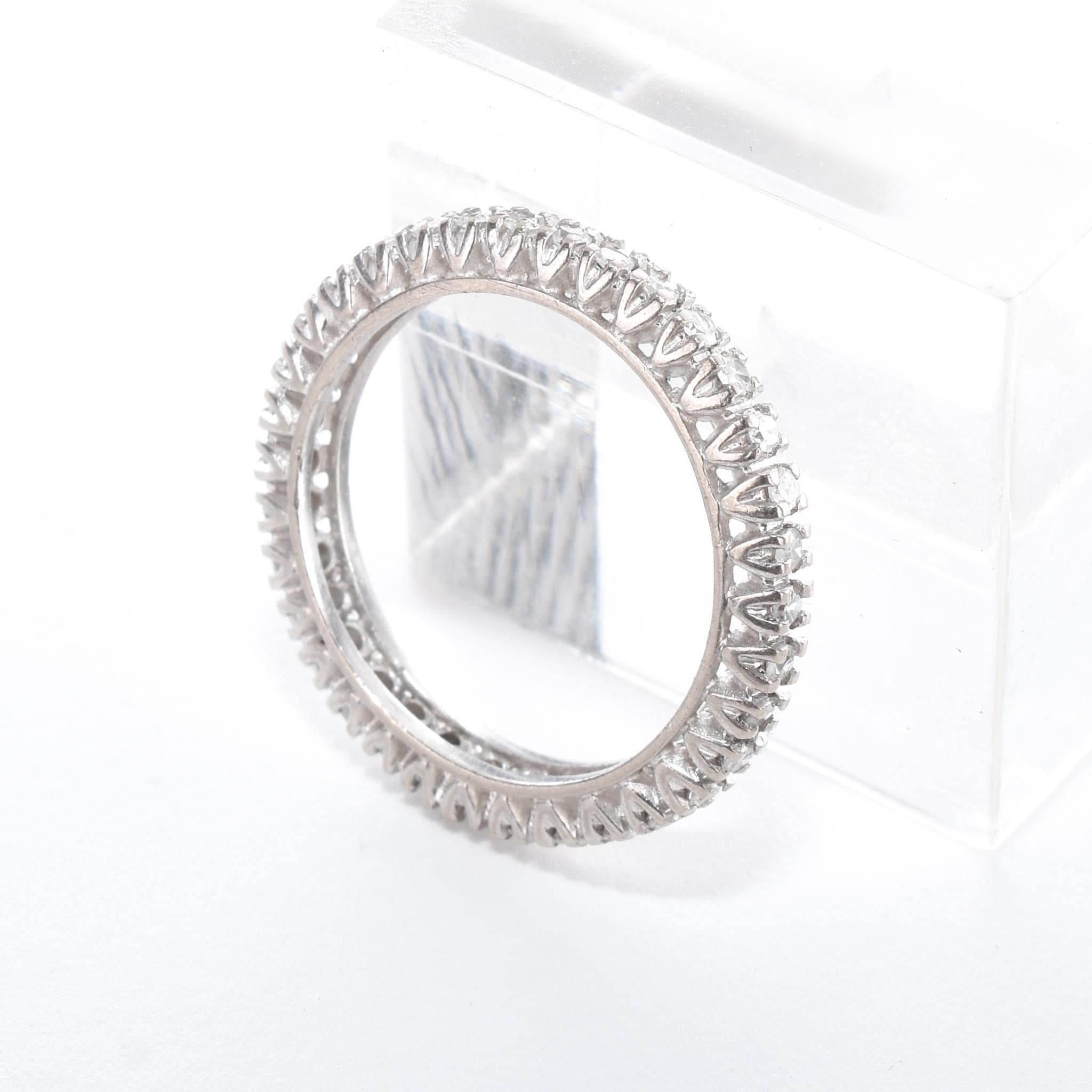14K White Gold Thirty-Four Diamond Eternity Band