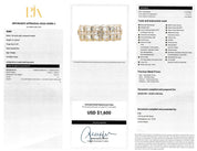 14K White Gold Two-Row Natural Diamond Band