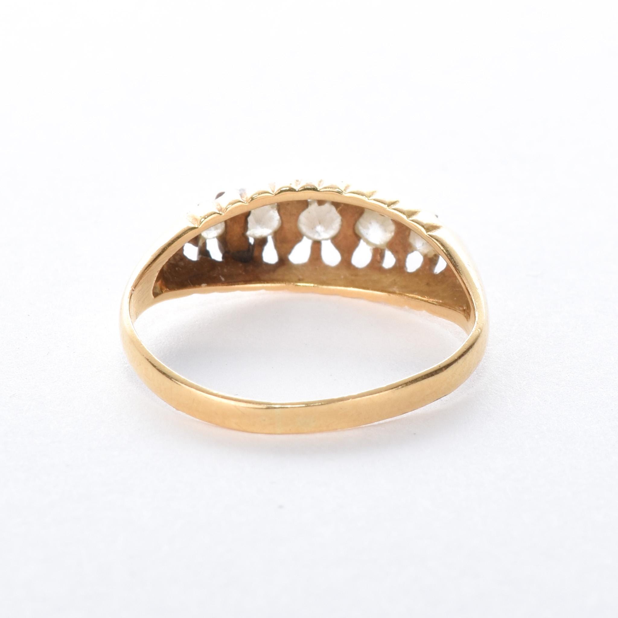 18K Gold Edwardian Multi-Diamond Engagement Ring