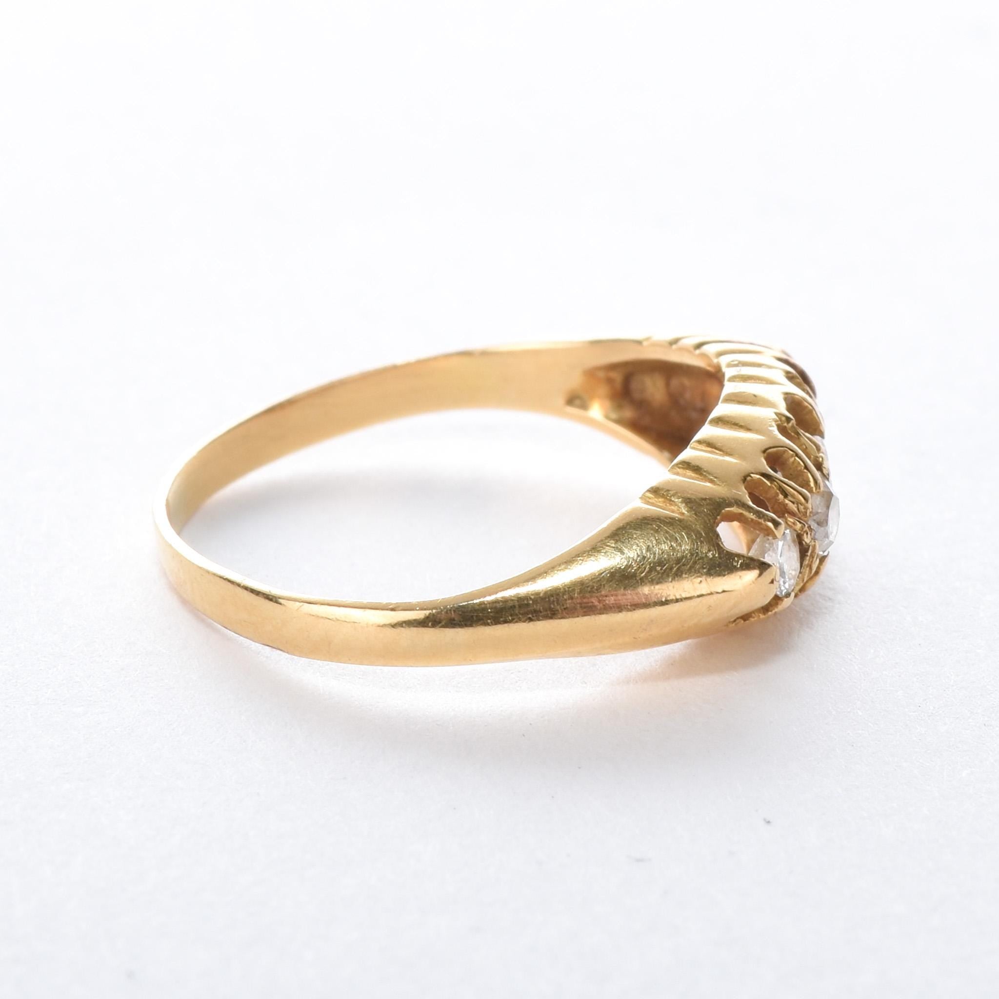 18K Gold Edwardian Multi-Diamond Engagement Ring