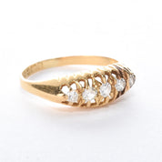 18K Gold Edwardian Multi-Diamond Engagement Ring