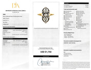 Edwardian 14K and 10K Two-Tone Gold European-Cut Diamond Ring