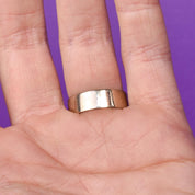 14K White Gold Ankh Ring with .70 CT Pear-Shaped Diamond