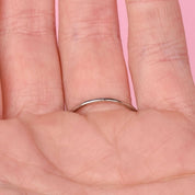 14K White Gold Multi-Diamond Bezel-Set Engagement Ring