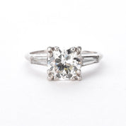 Platinum 1.80 CT Natural Diamond Engagement Ring
