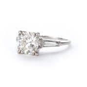 Platinum 1.80 CT Natural Diamond Engagement Ring