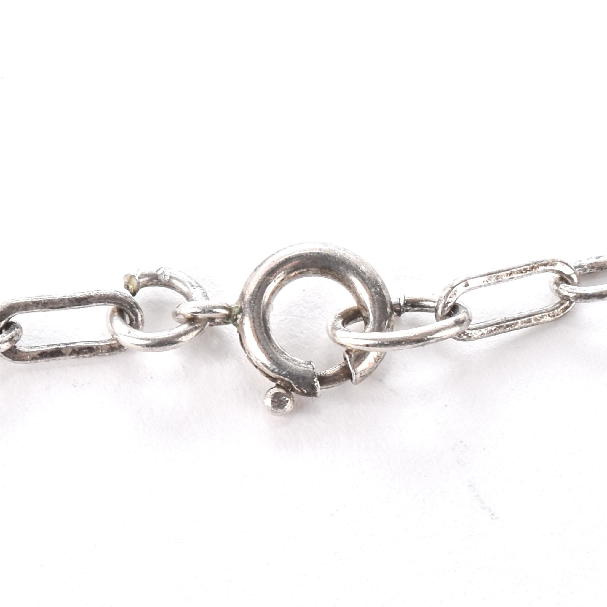 Navajo Sterling Silver and Pink Mother of Pearl Necklace