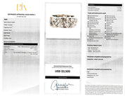 Platinum Thirty-Two Diamond Carved Eternity Band