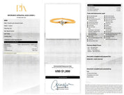 14K Gold Solitaire Natural Diamond Bypass Engagement Ring