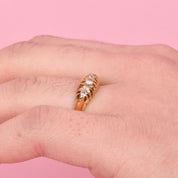 18K Gold Edwardian Multi-Diamond Engagement Ring