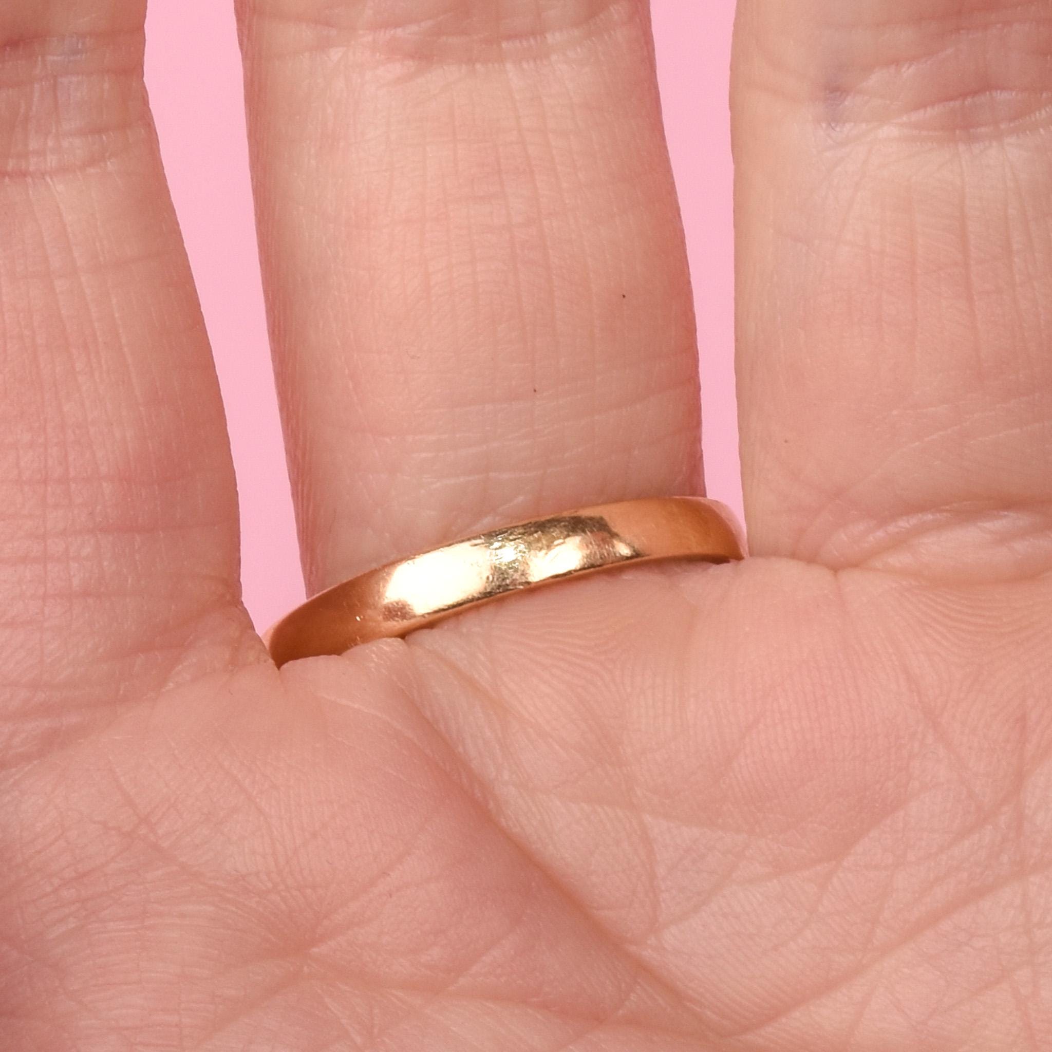 14K Gold 5 Stone Bar-Set 1.28CT Diamond Band