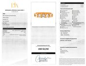 14K Gold 5 Stone Bar-Set 1.28CT Diamond Band