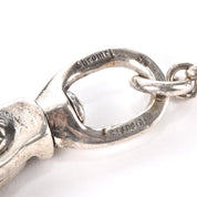 1996 Chrome Hearts Three-Fold Cross Button Wallet with 24" Silver Cross-ball Wallet Chain