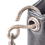 1996 Chrome Hearts Three-Fold Cross Button Wallet with 24" Silver Cross-ball Wallet Chain