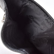 1996 Chrome Hearts Three-Fold Cross Button Wallet with 24" Silver Cross-ball Wallet Chain