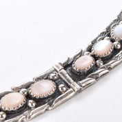 Navajo Sterling Silver and Pink Mother of Pearl Necklace