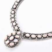 Navajo Sterling Silver and Pink Mother of Pearl Necklace