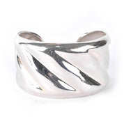 Mexican Modernist Chunky Sterling Silver Cuff Bracelet