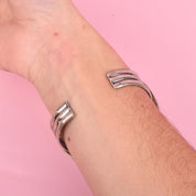 Navajo Sterling Silver & Green/Blue Turquoise Cuff Bracelet