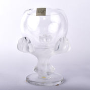 Lalique "Bagheera" Frosted Crystal Glass Vase