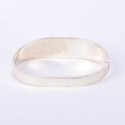 Taxco Sterling Silver Malachite & Turquoise Multi-Gemstone Inlay Bracelet