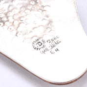 Taxco Sterling Silver, Brass, and Tigers Eye Abstract Brooch/Pendant