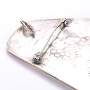 Taxco Sterling Silver, Brass, and Tigers Eye Abstract Brooch/Pendant