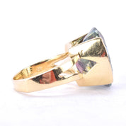 14K Gold Massive Mystic Topaz Cocktail Ring