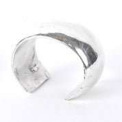 Sterling Silver Polished Domed Chunky Cuff Bracelet