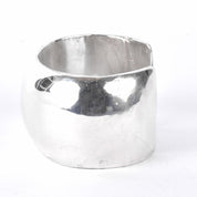 Sterling Silver Polished Domed Chunky Cuff Bracelet